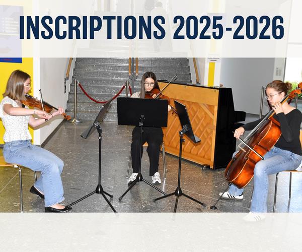 Inscriptions pour l'année scolaire 2025-2026