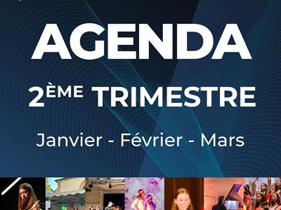 Nouvel agenda 2ème trimestre 2025-2026 !